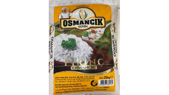 GÜVEN OSMANCIK LÜX PİRİNÇ 25 KG.