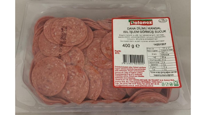 Polonezköy Dana Dilimli Sucuk 400 Gr.