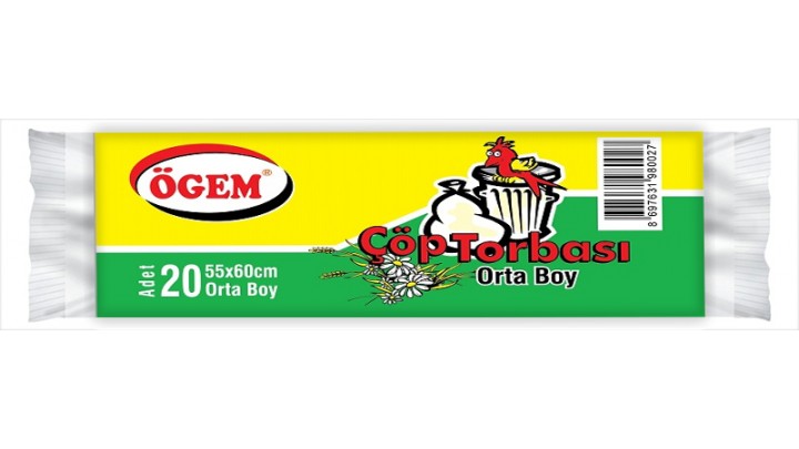 Ögem Çöp Poşeti Orta Boy 55x60